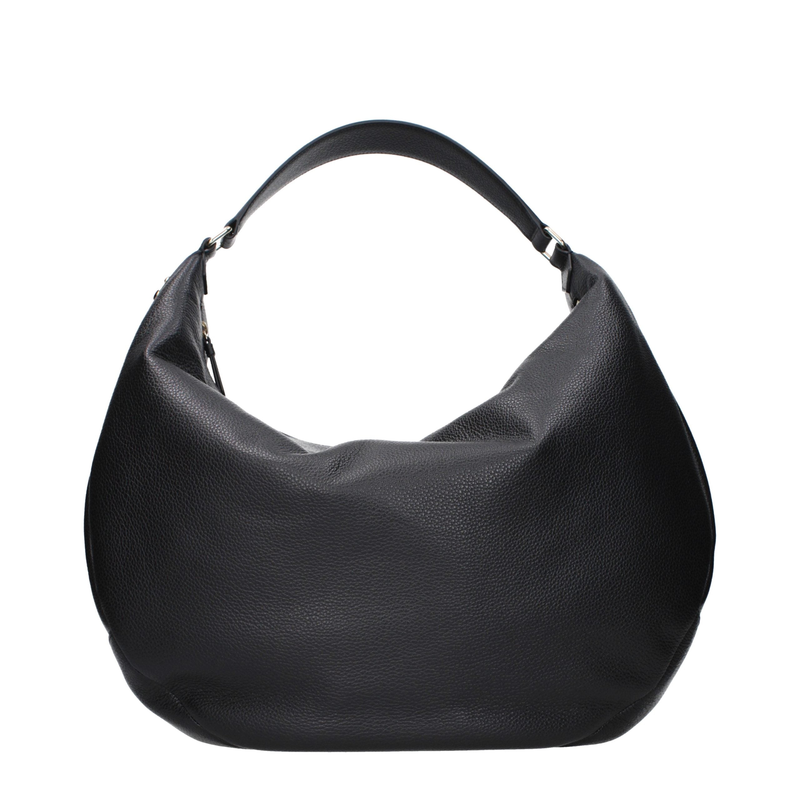 Black Leather Shoulder Bag