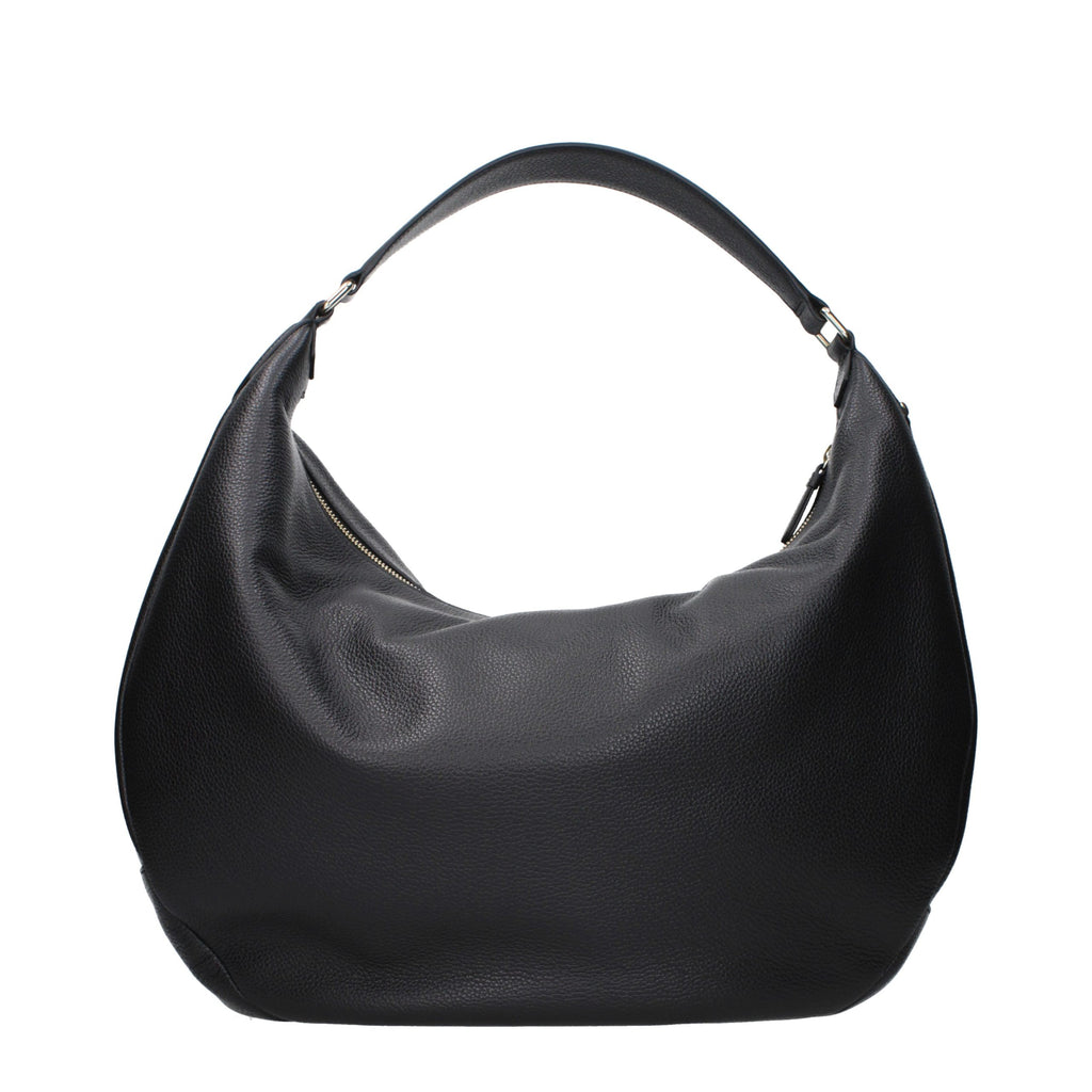 Black Leather Shoulder Bag