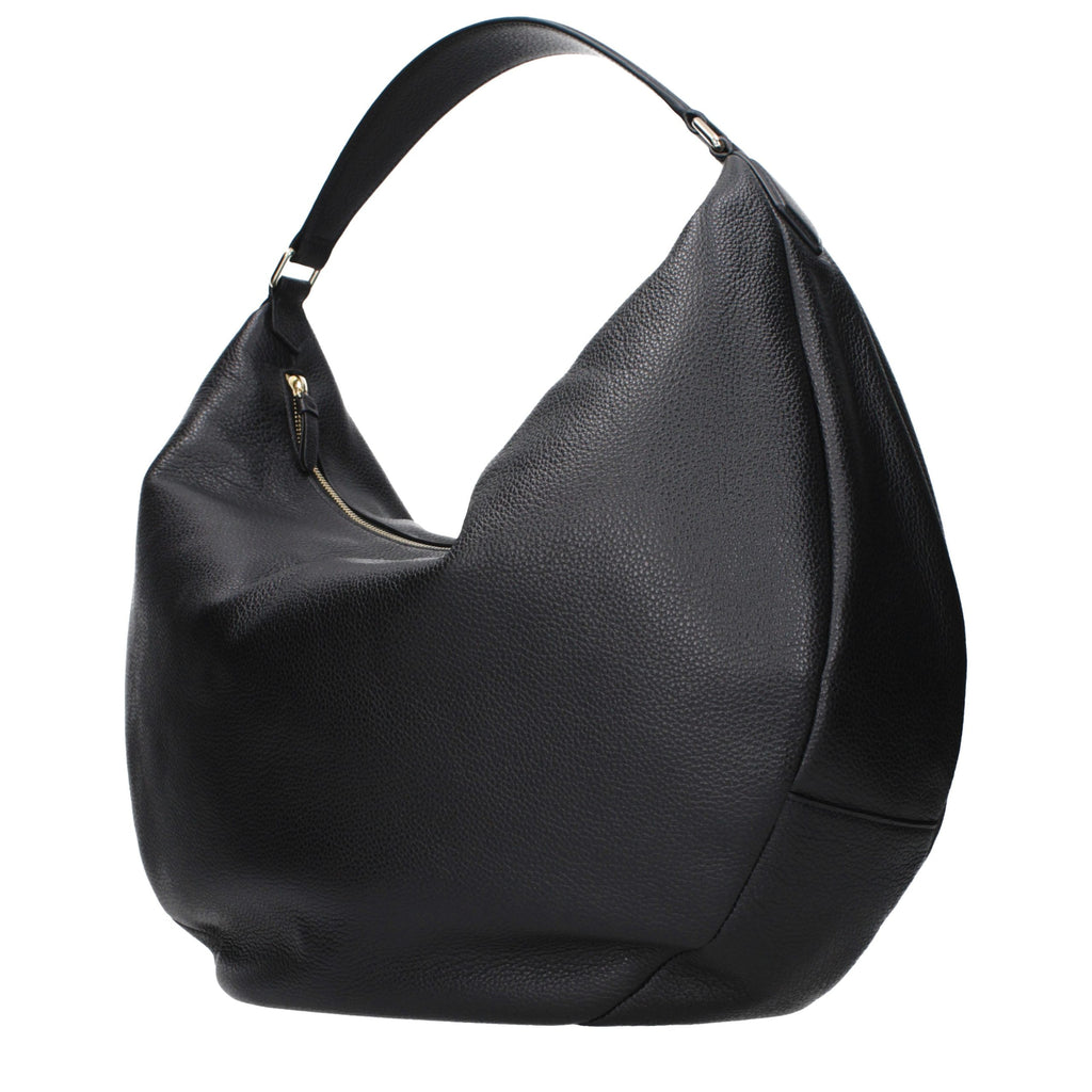 Black Leather Shoulder Bag