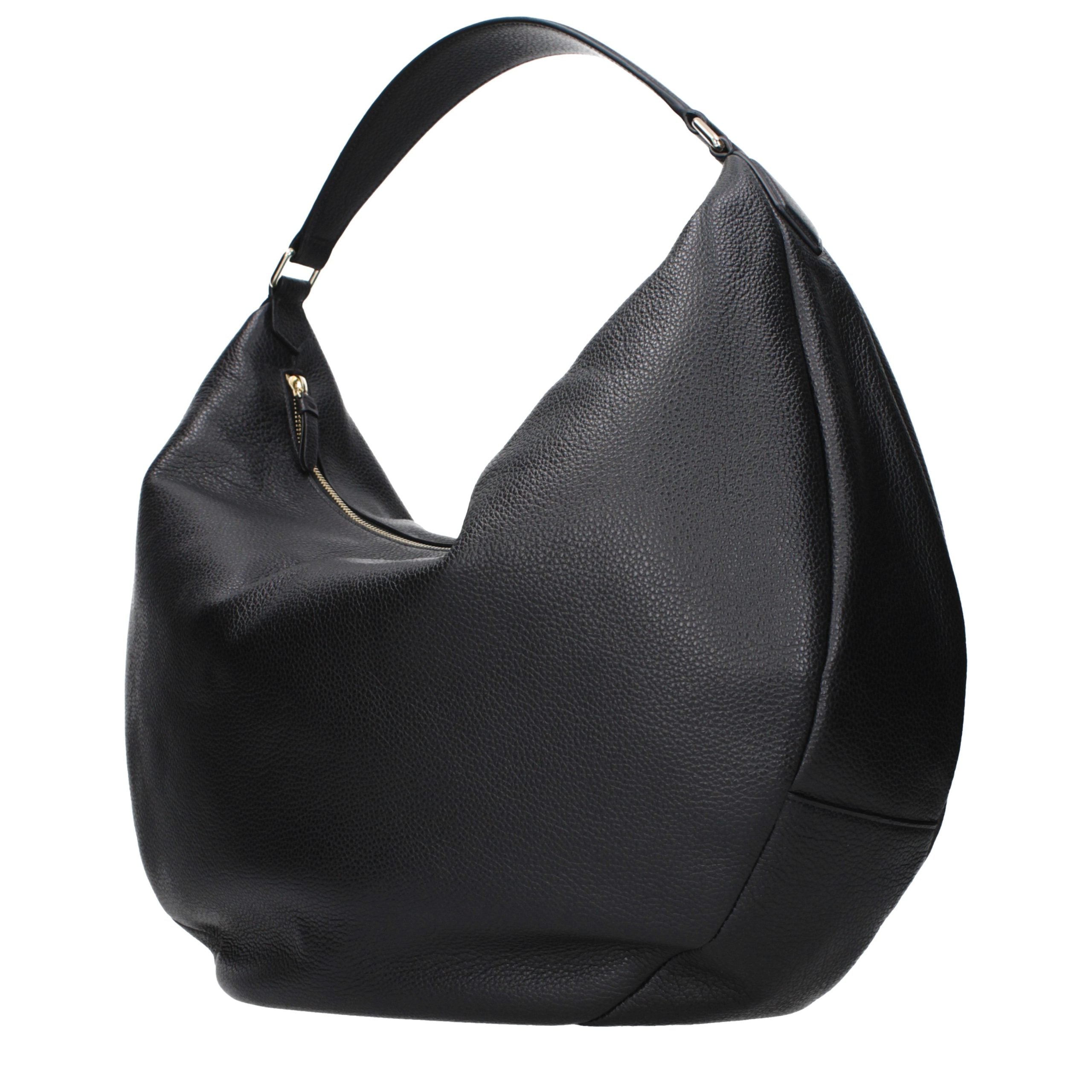 Black Leather Shoulder Bag