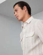 White Linen Dress Shirt