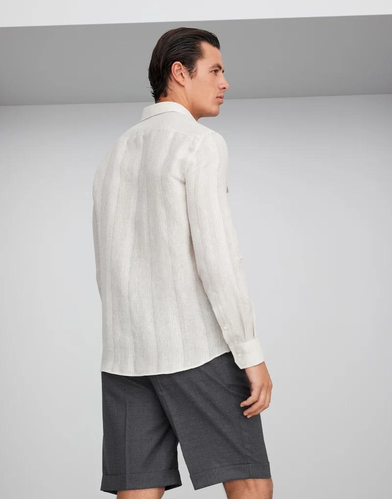 White Linen Dress Shirt