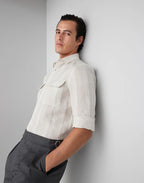 White Linen Dress Shirt