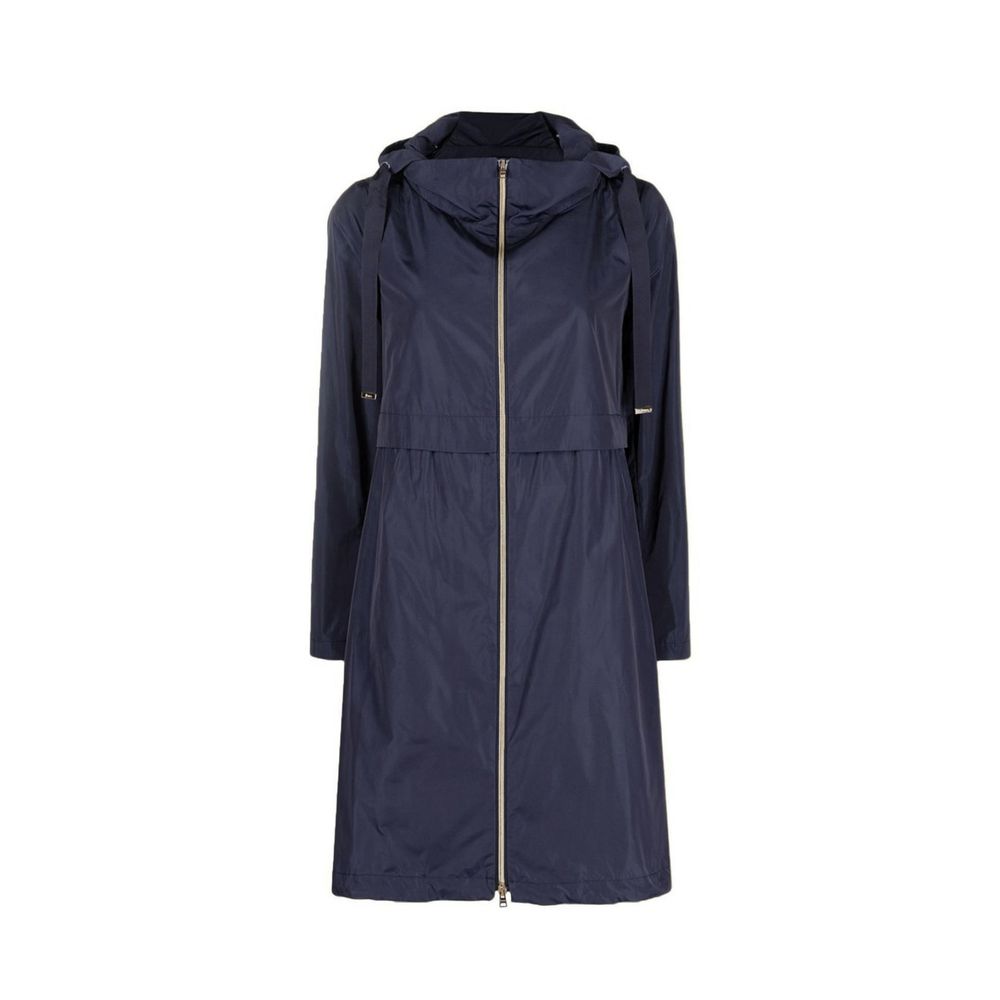 Blue Polyester Coat