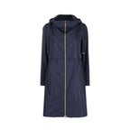 Blue Polyester Coat
