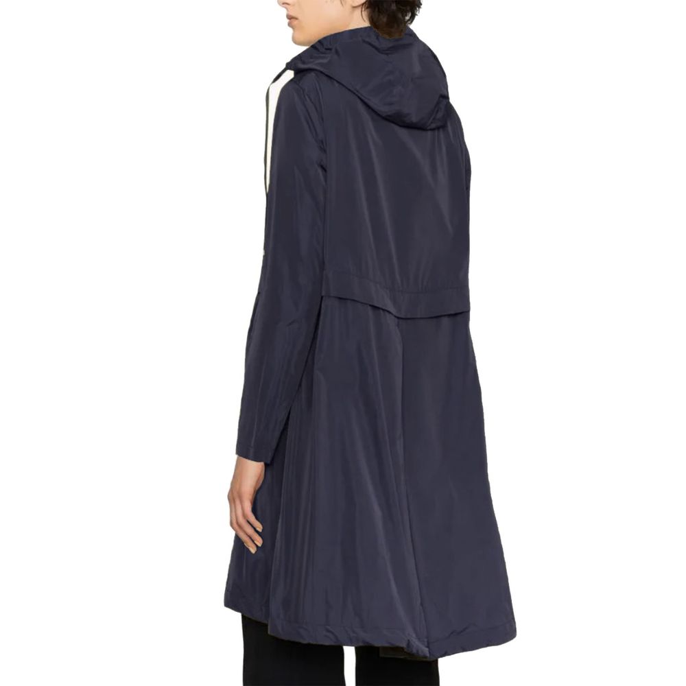 Blue Polyester Coat