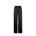 Black Polyamide Casual Pants