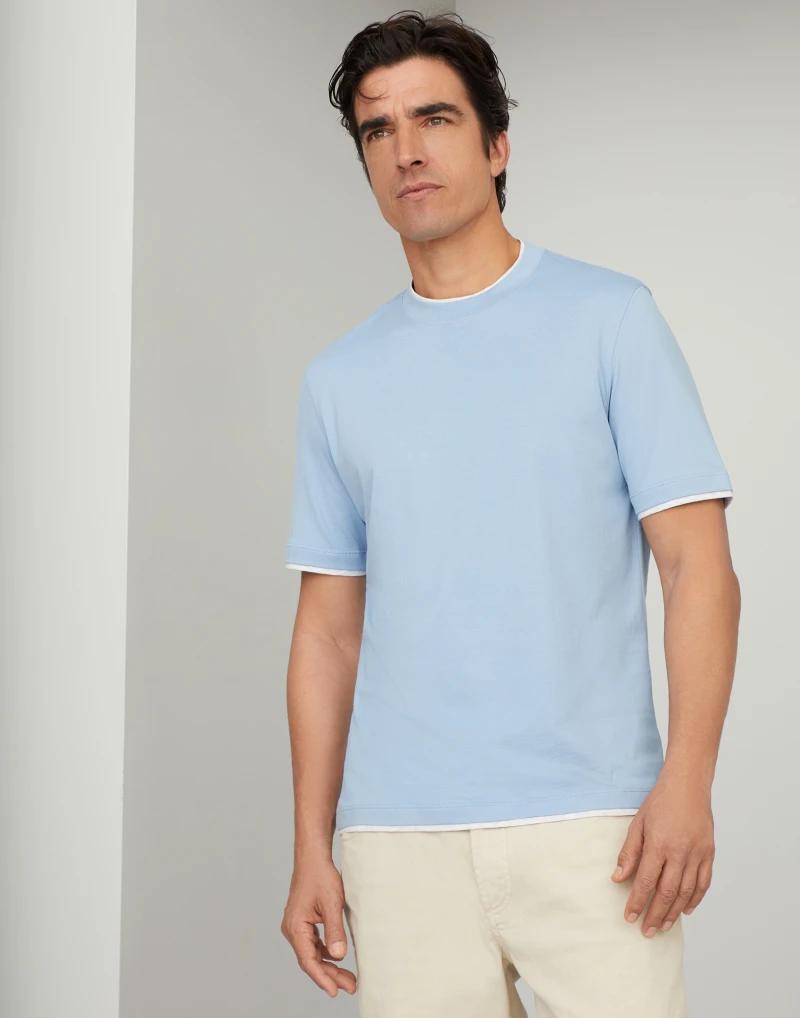 Bicolor Cotton T-Shirt
