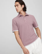 Bicolor Cotton Polo Shirt