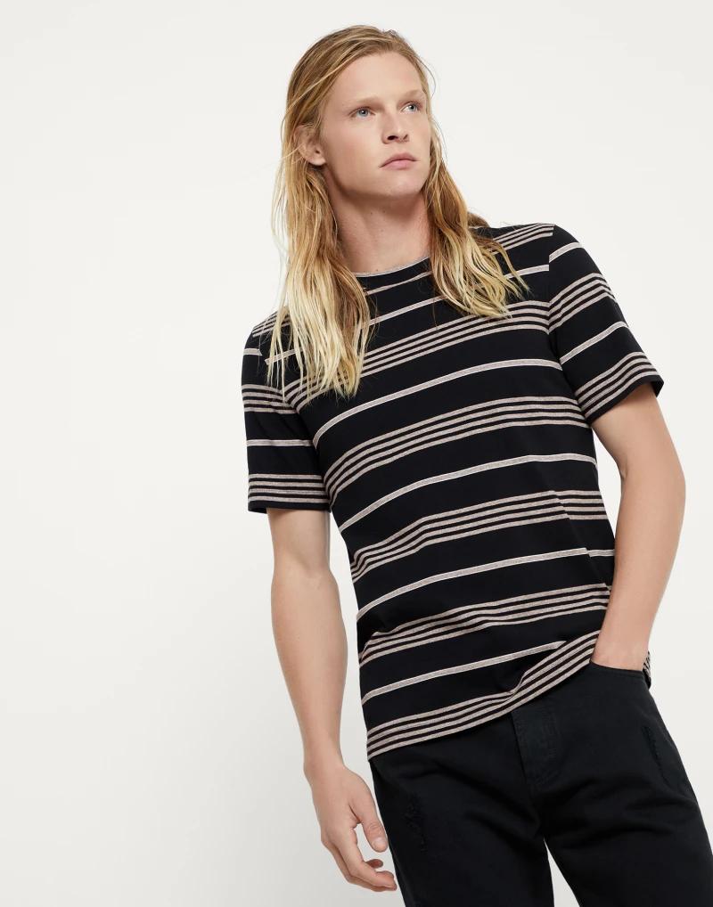 Bicolor Cotton T-Shirt