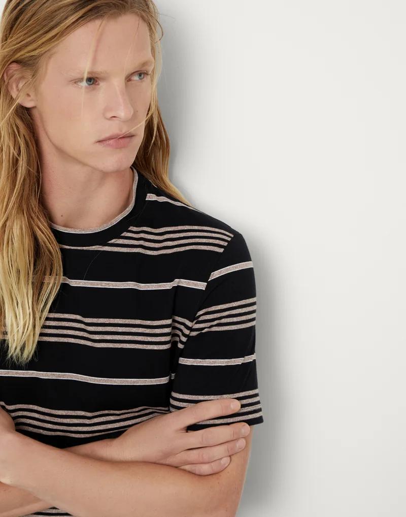 Bicolor Cotton T-Shirt