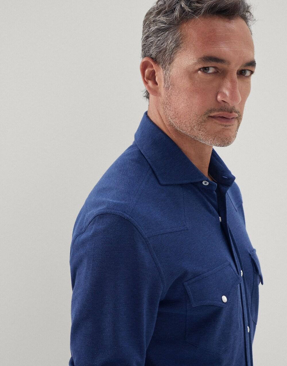 Blue Cotton Shirt