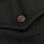 Black Cotton Biker Jacket