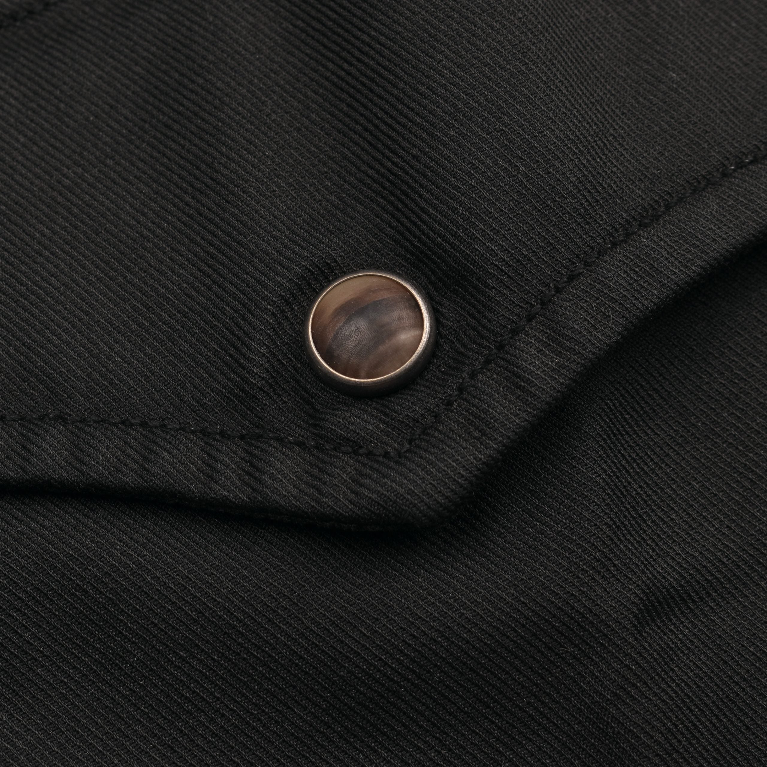 Black Cotton Biker Jacket