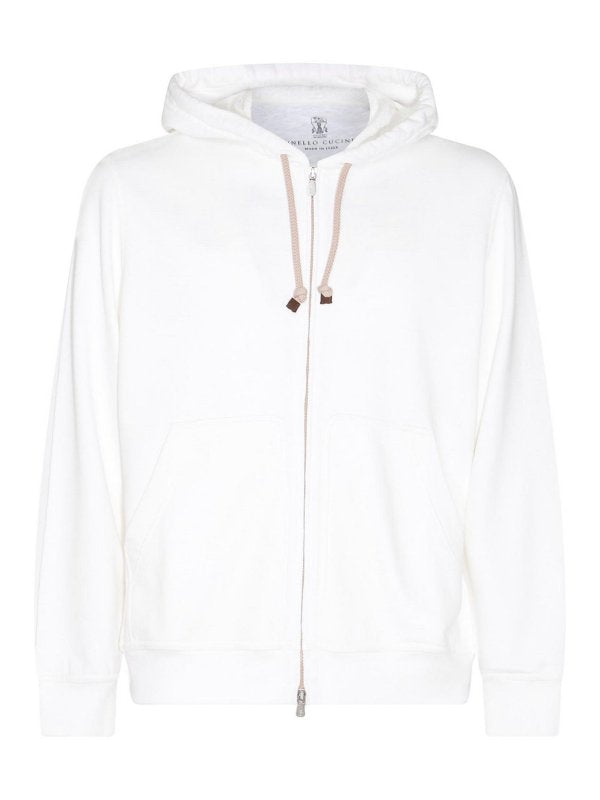 White Cotton Sweatshirt