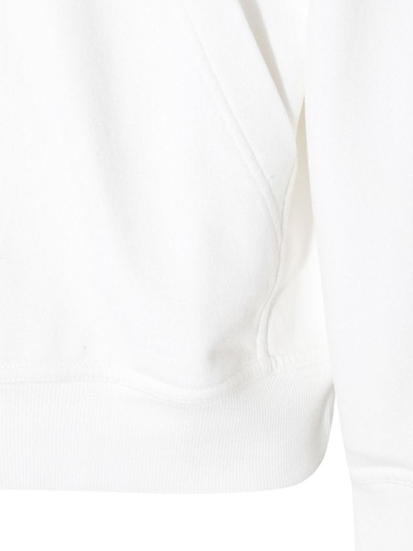 White Cotton Sweatshirt