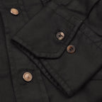 Black Cotton Biker Jacket