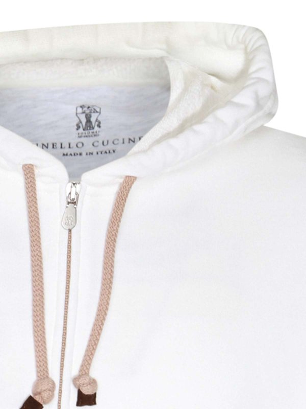 White Cotton Sweatshirt