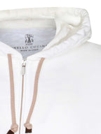 White Cotton Sweatshirt