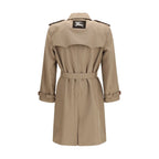 Brown Silk Trench Coat