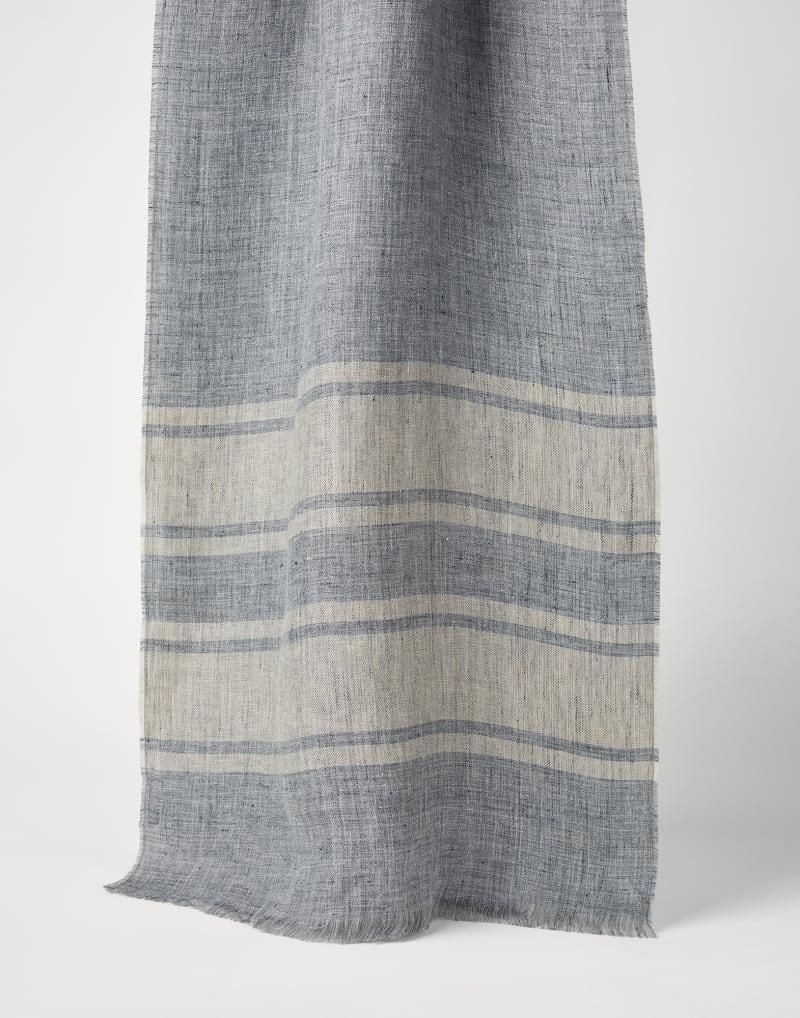 Bicolor Linen Scarf