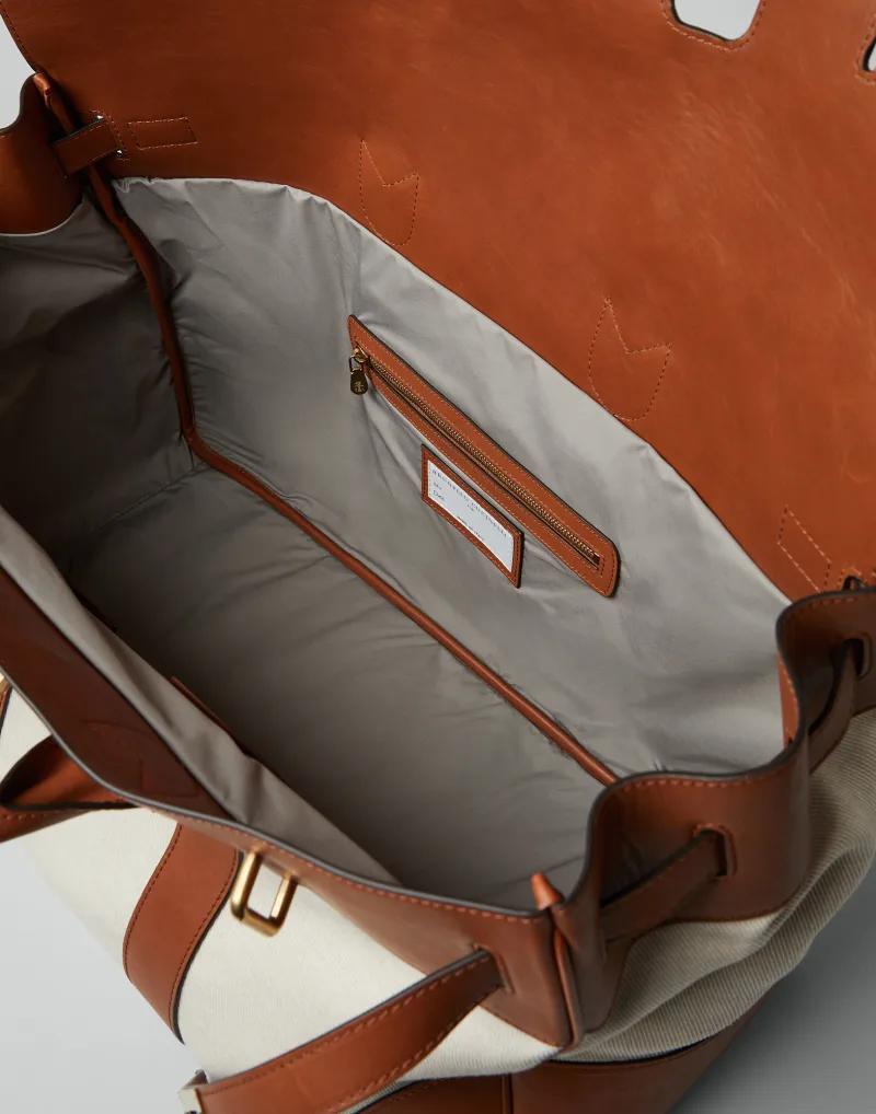 Natural Cotton Briefcase