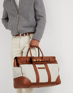 Natural Cotton Briefcase