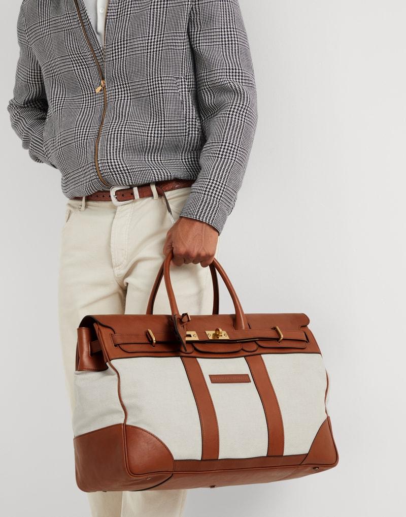 Natural Cotton Briefcase