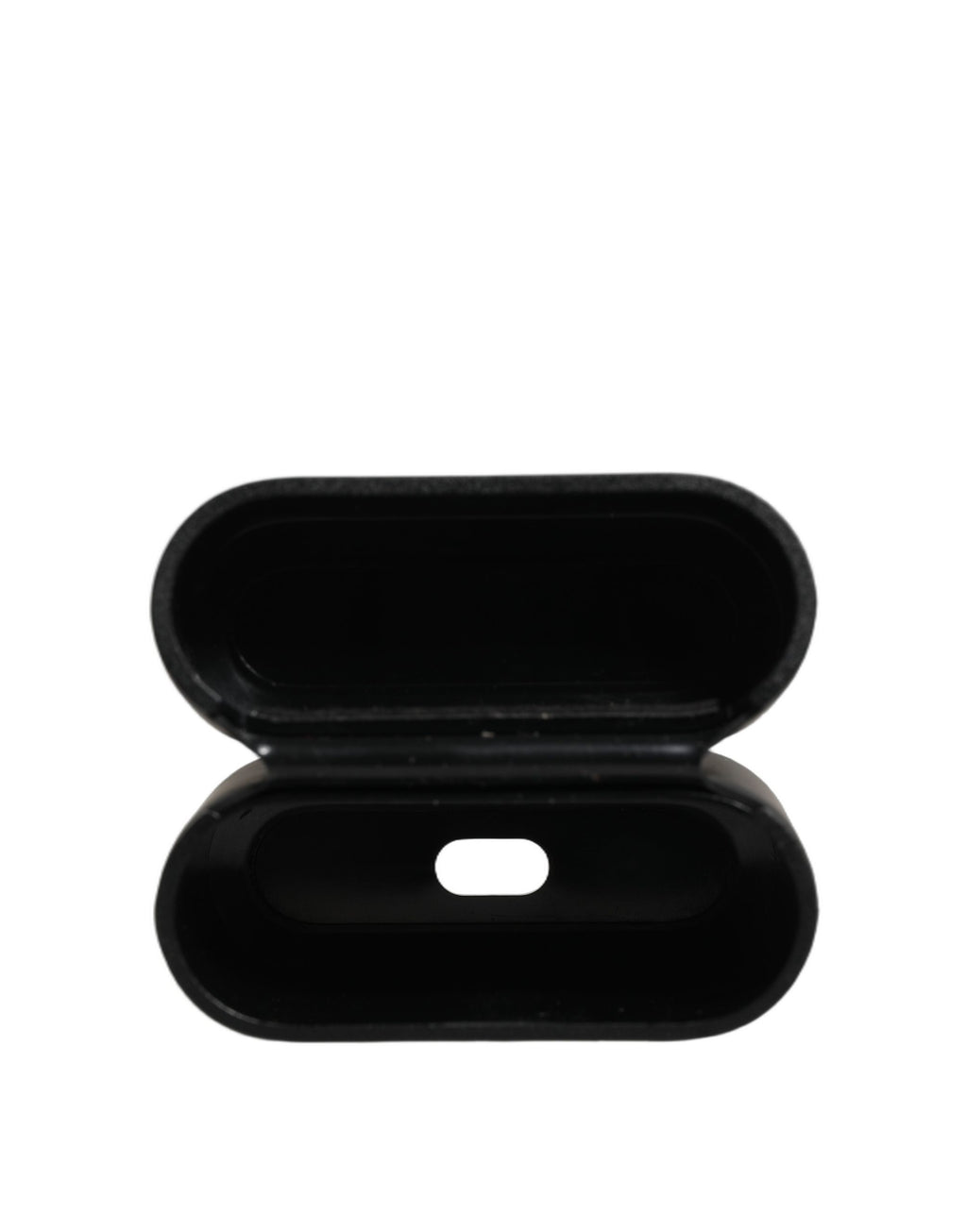 Case Black PVC Embossed Logo Flip Holder Women Airpods