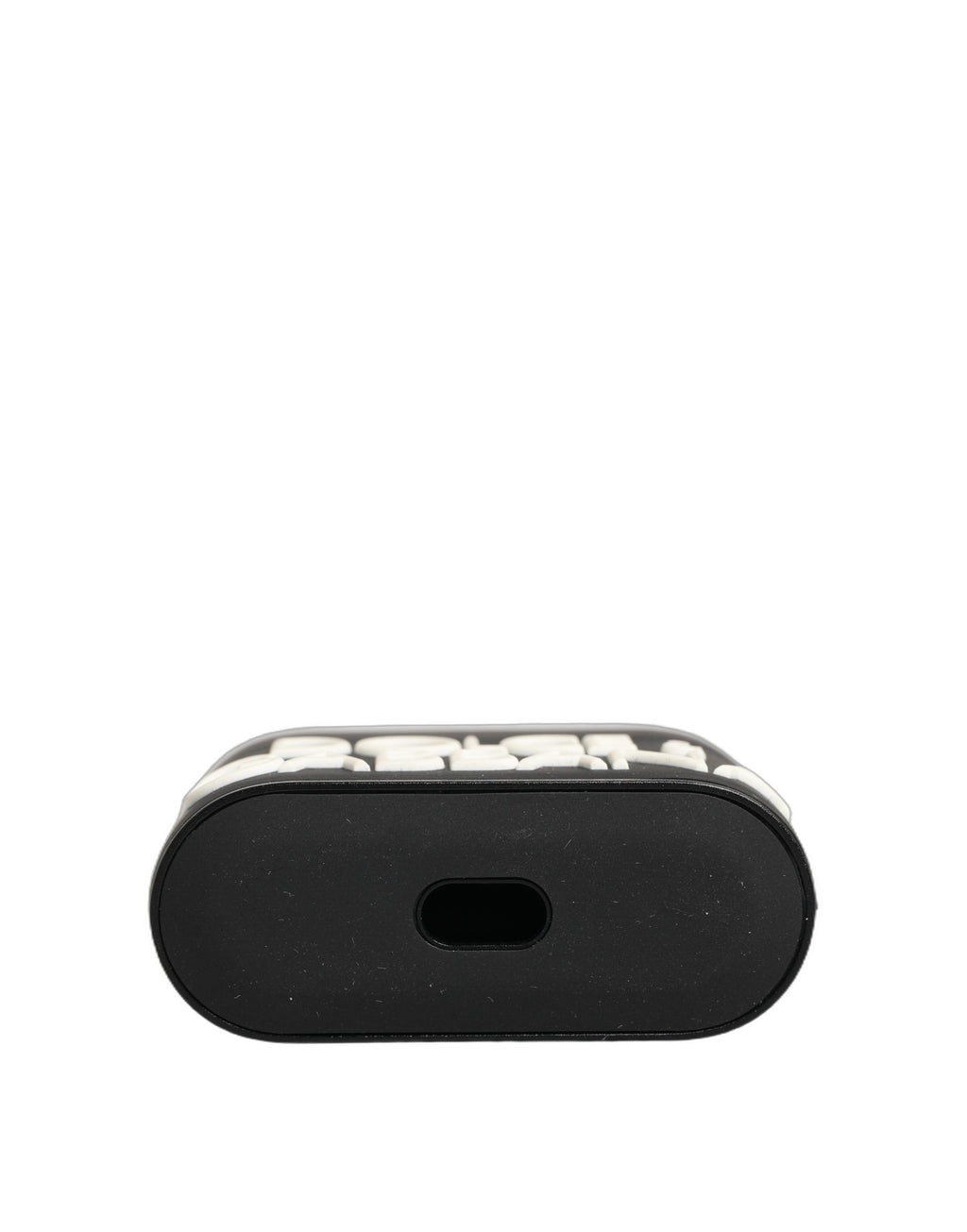 Case Black PVC Embossed Logo Flip Holder Women Airpods