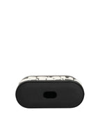 Case Black PVC Embossed Logo Flip Holder Women Airpods