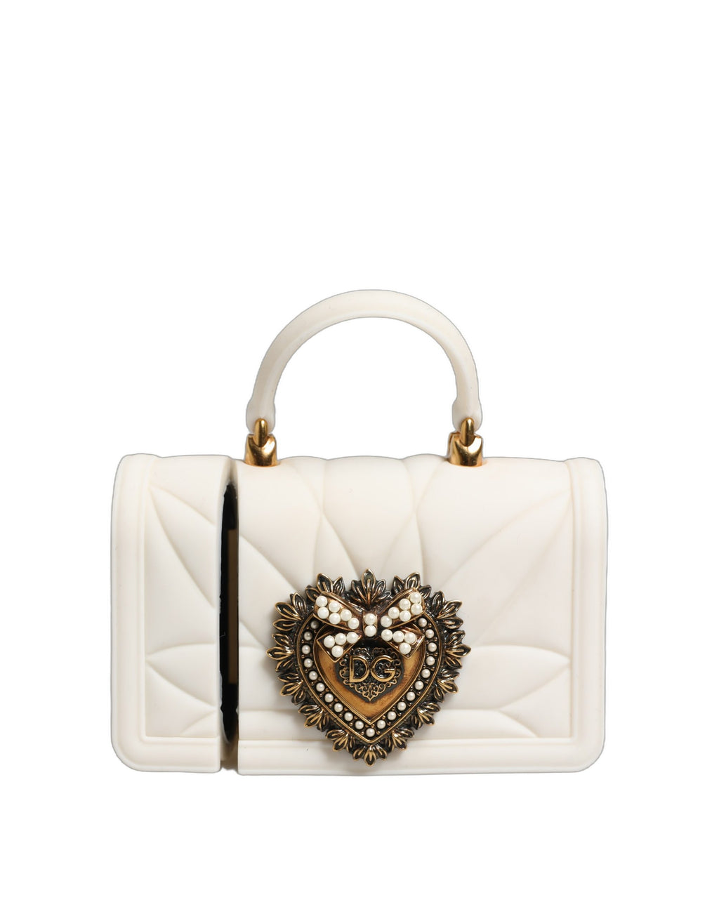 Case White Silicone Devotion Heart Cover Hand Bag Airpod