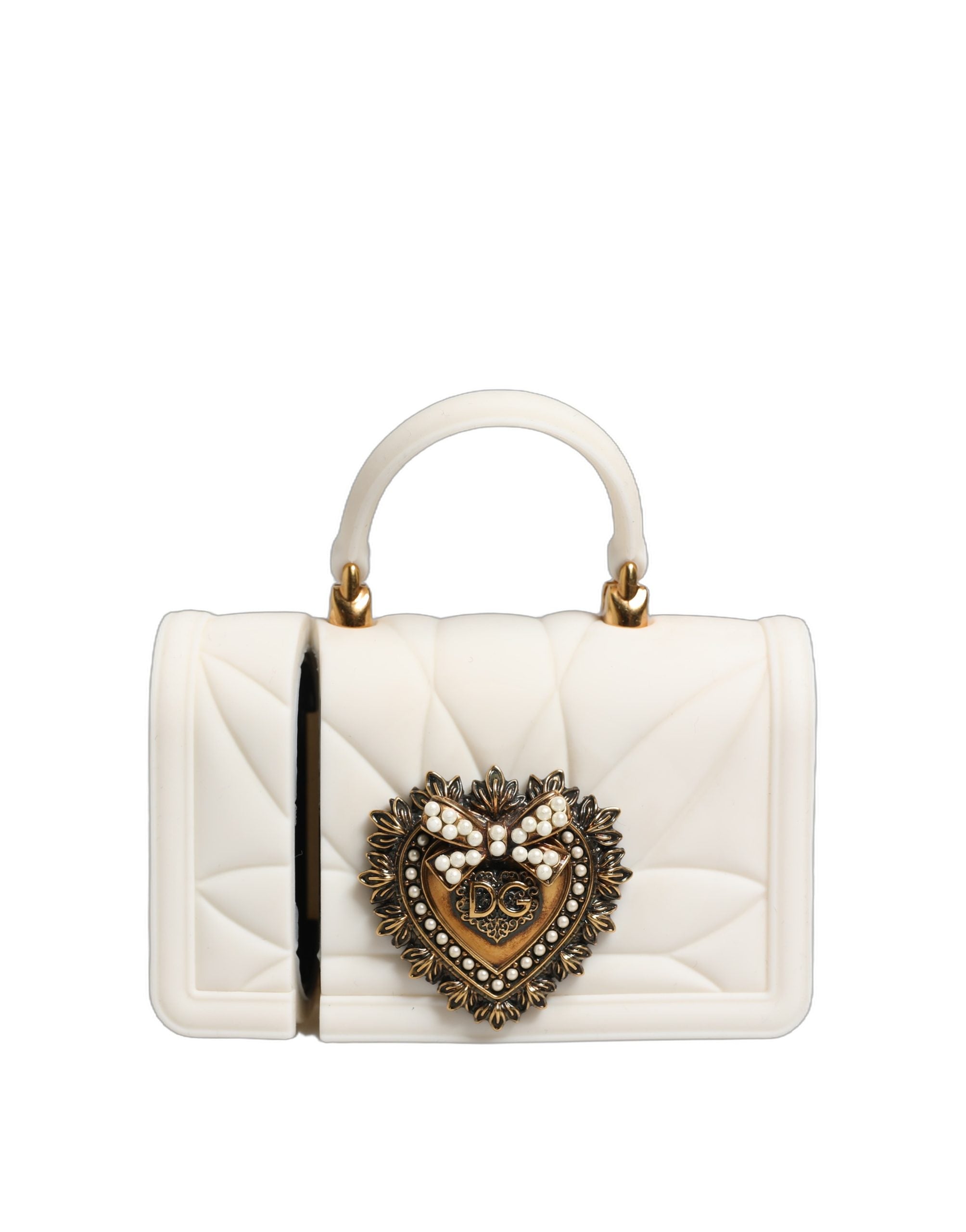 Case White Silicone Devotion Heart Cover Hand Bag Airpod