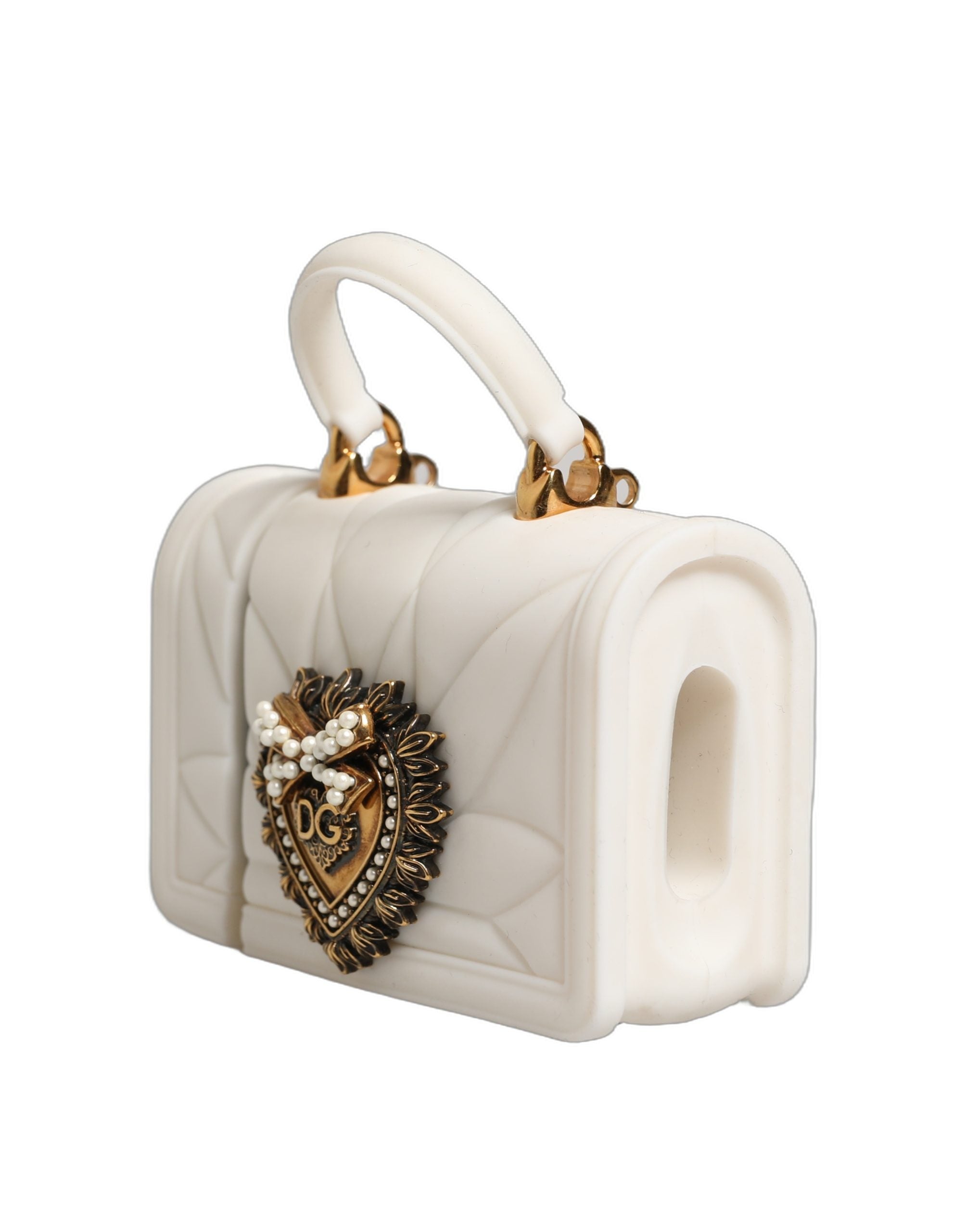 Case White Silicone Devotion Heart Cover Hand Bag Airpod