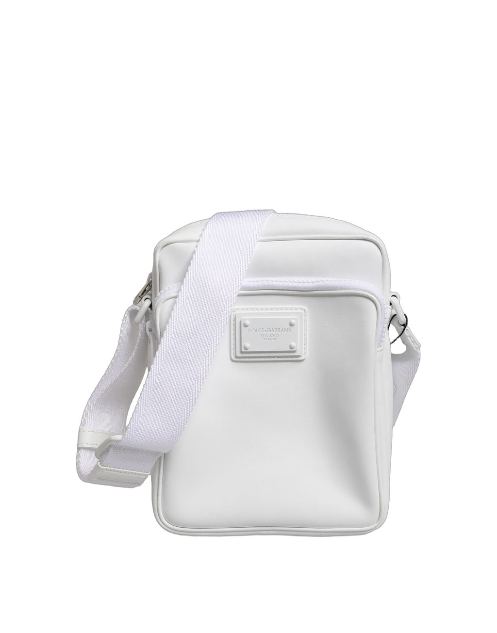 White Logo Plaque Crossbody Shoulder Borse Men Bag