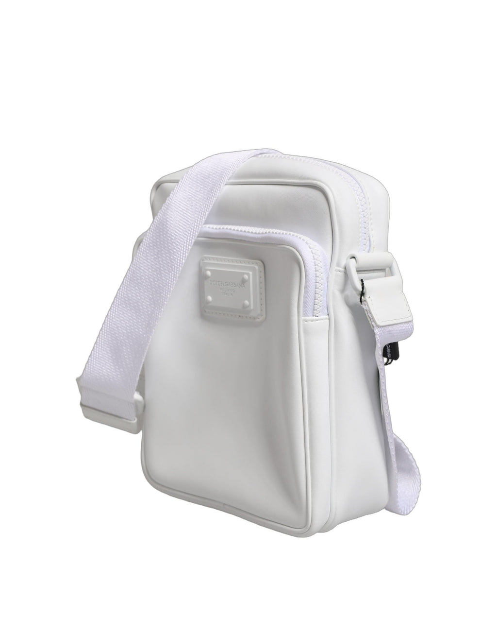 White Logo Plaque Crossbody Shoulder Borse Men Bag