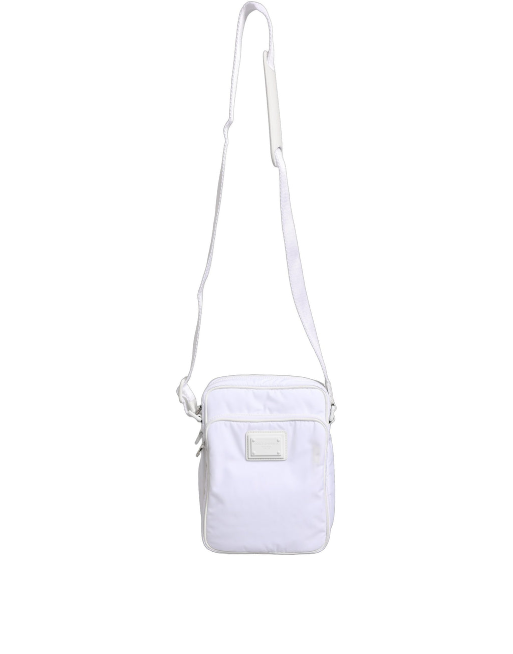 White Logo Plaque Crossbody Shoulder Borse Men Bag