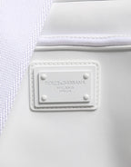 White Logo Plaque Crossbody Shoulder Borse Men Bag