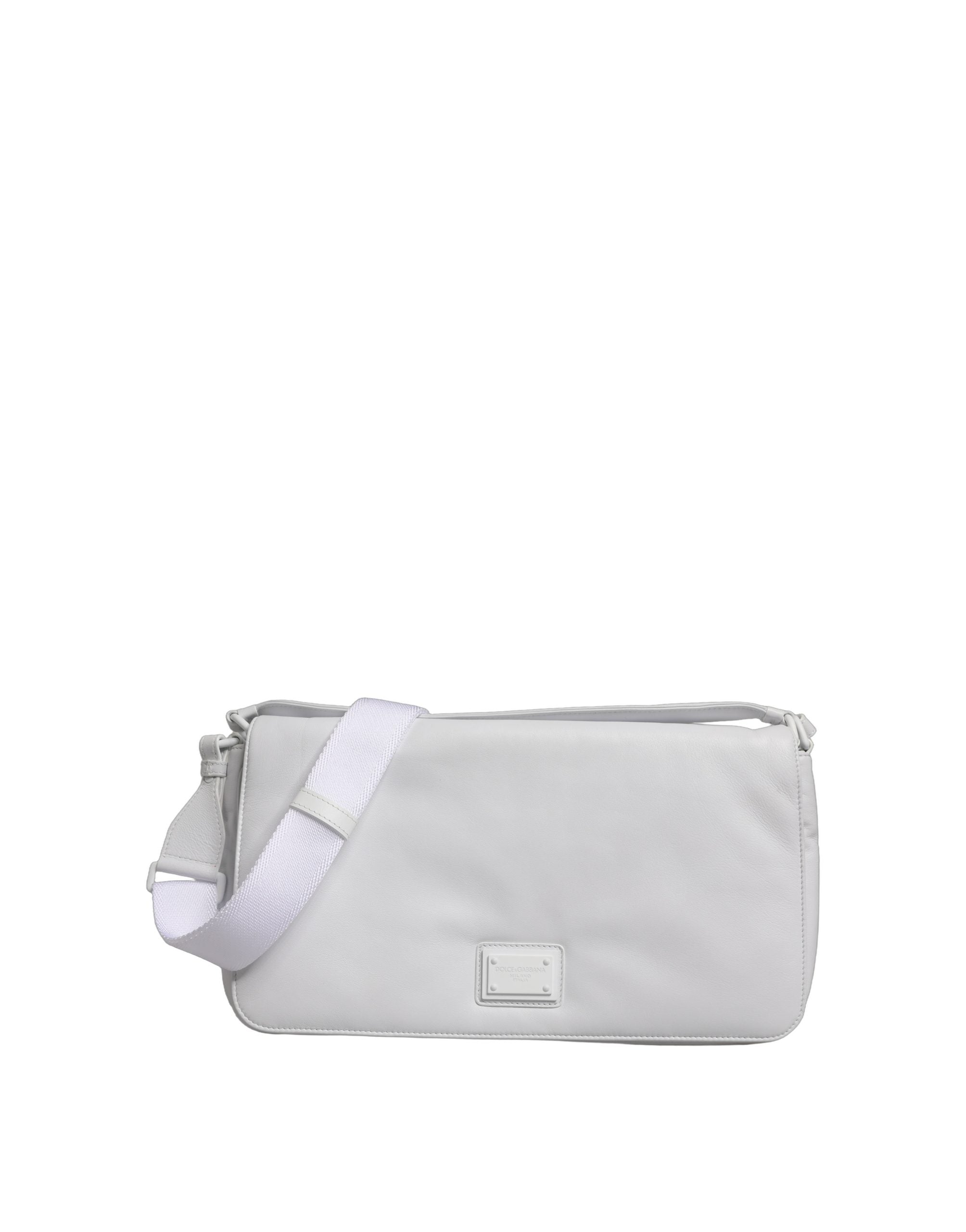White Logo Plaque Crossbody Shoulder Borse Women Bag