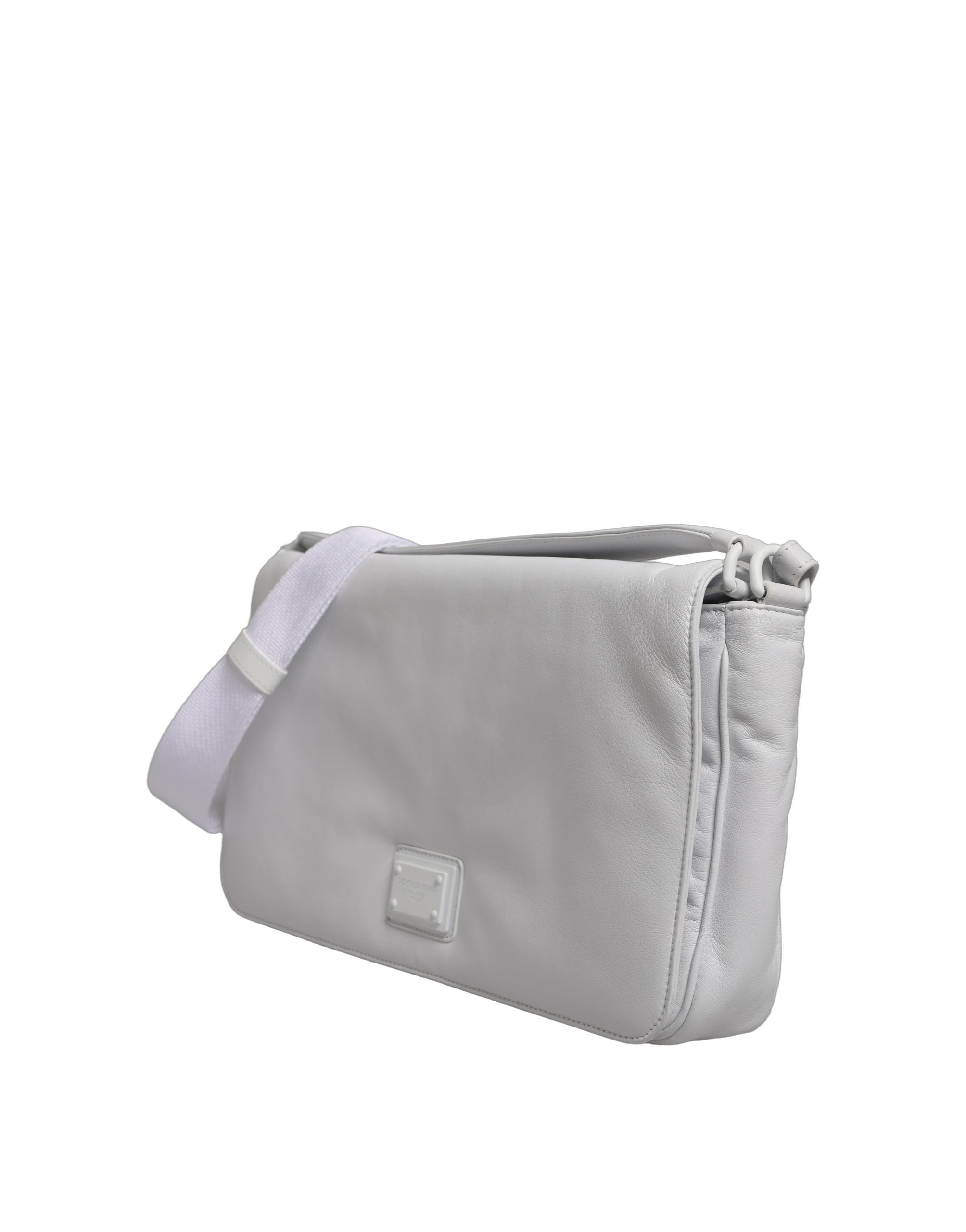 White Logo Plaque Crossbody Shoulder Borse Women Bag