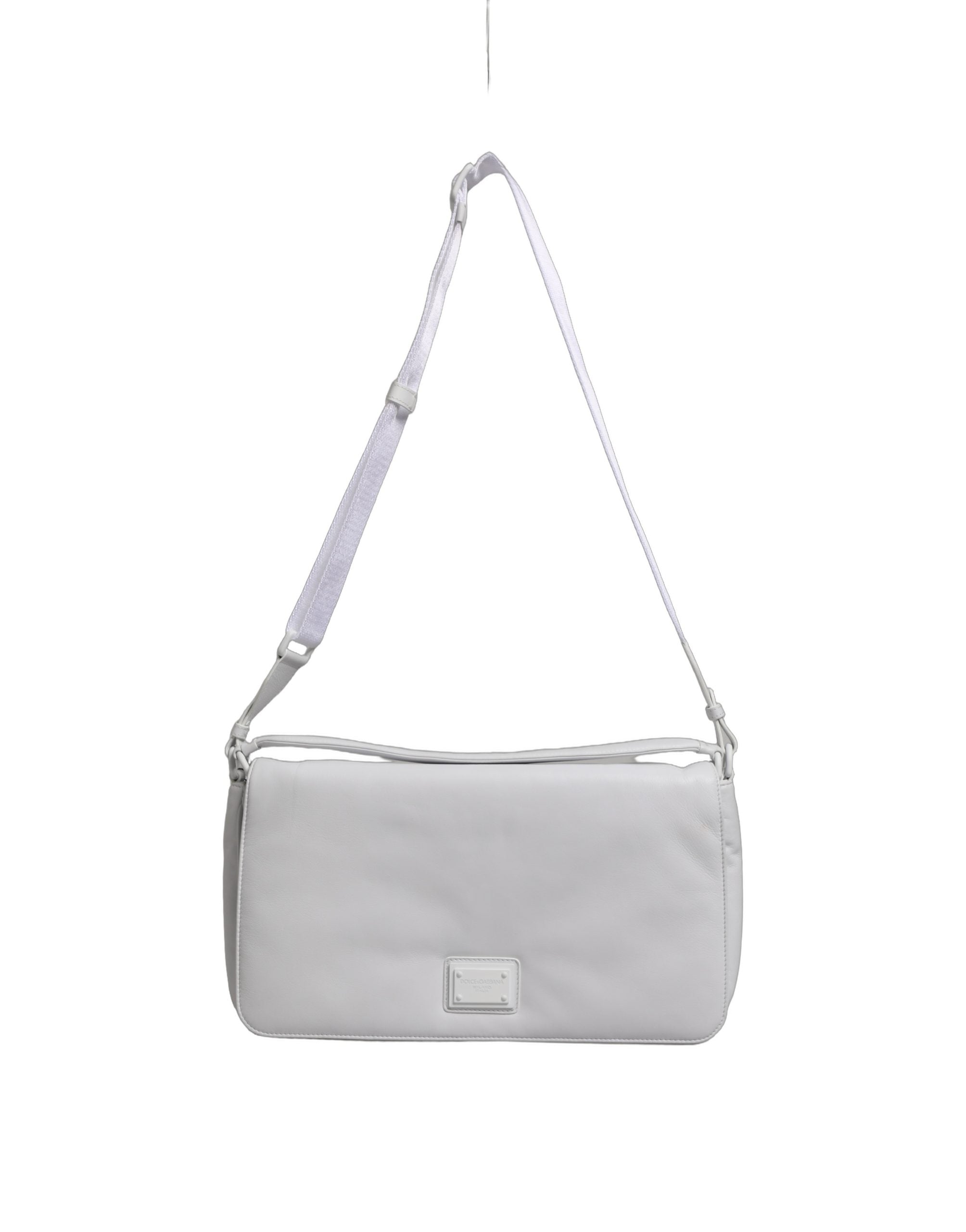 White Logo Plaque Crossbody Shoulder Borse Women Bag