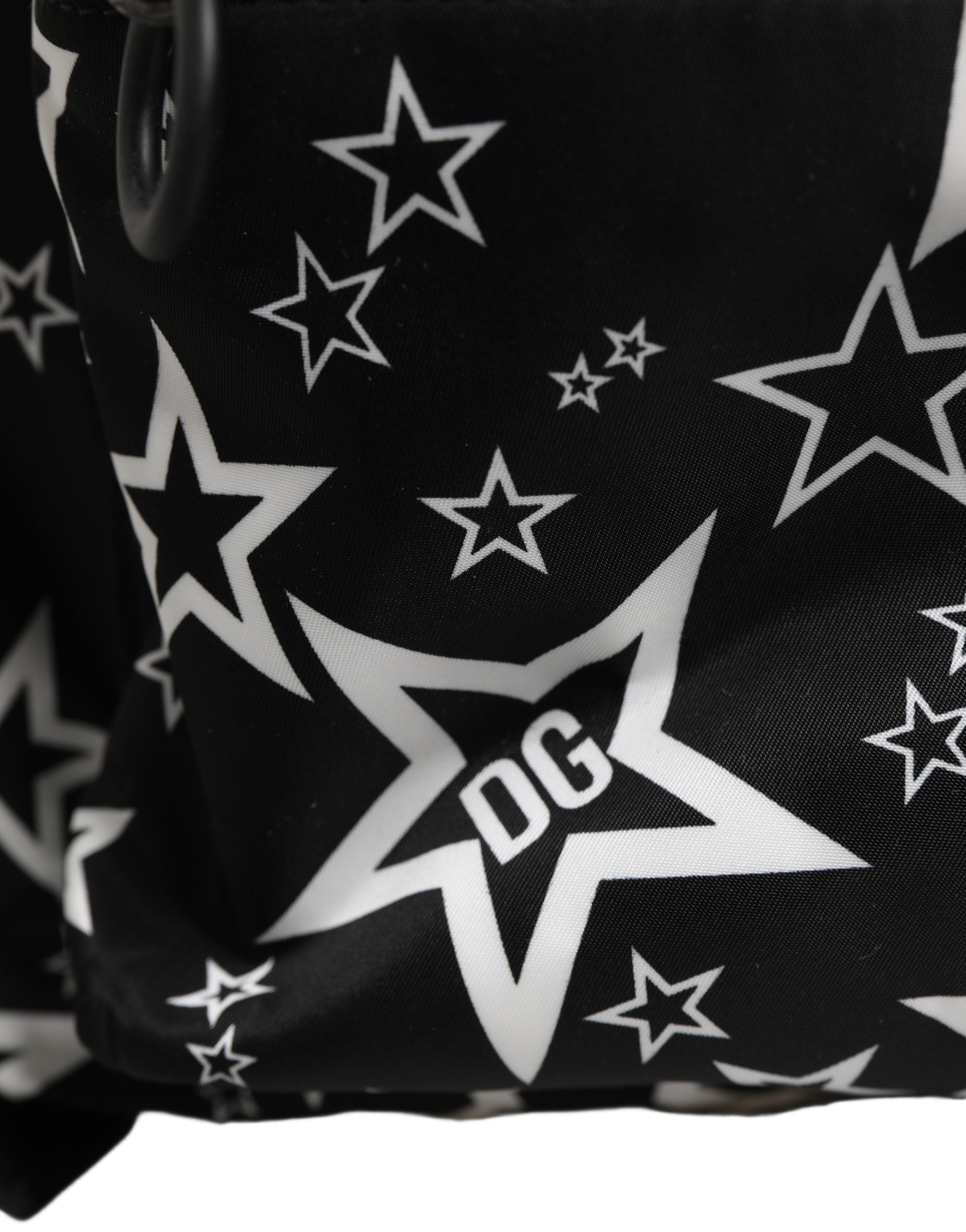 Black Millenial Stars Nylon Travel Backpack Borse Bag