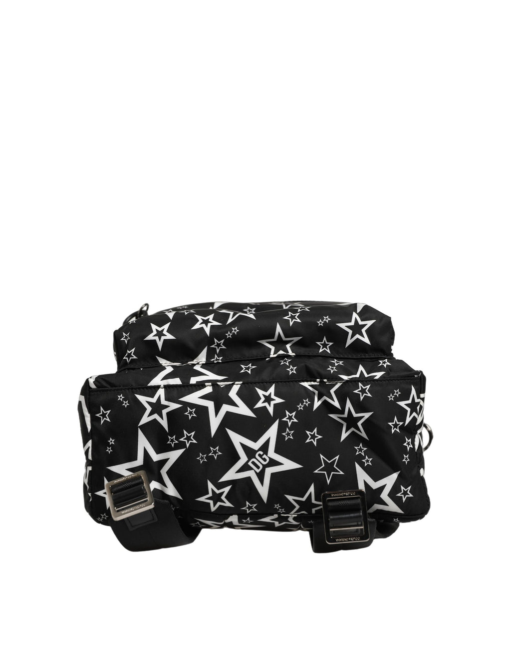 Black Millenial Stars Nylon Travel Backpack Borse Bag