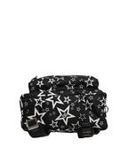 Black Millenial Stars Nylon Travel Backpack Borse Bag