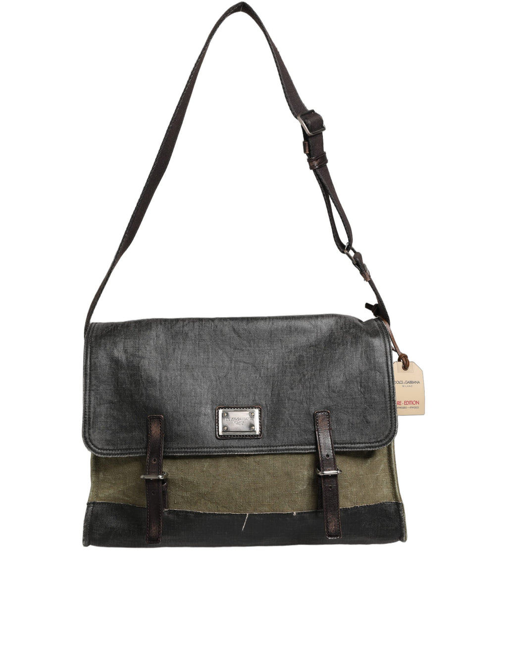 Military Green Two Tone Messenger Shoulder Borse Men Bag