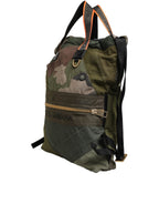 Military Green Patchwork Rucksack Backpack Borse Men Bag