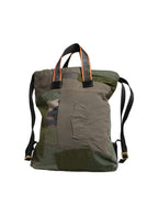 Military Green Patchwork Rucksack Backpack Borse Men Bag