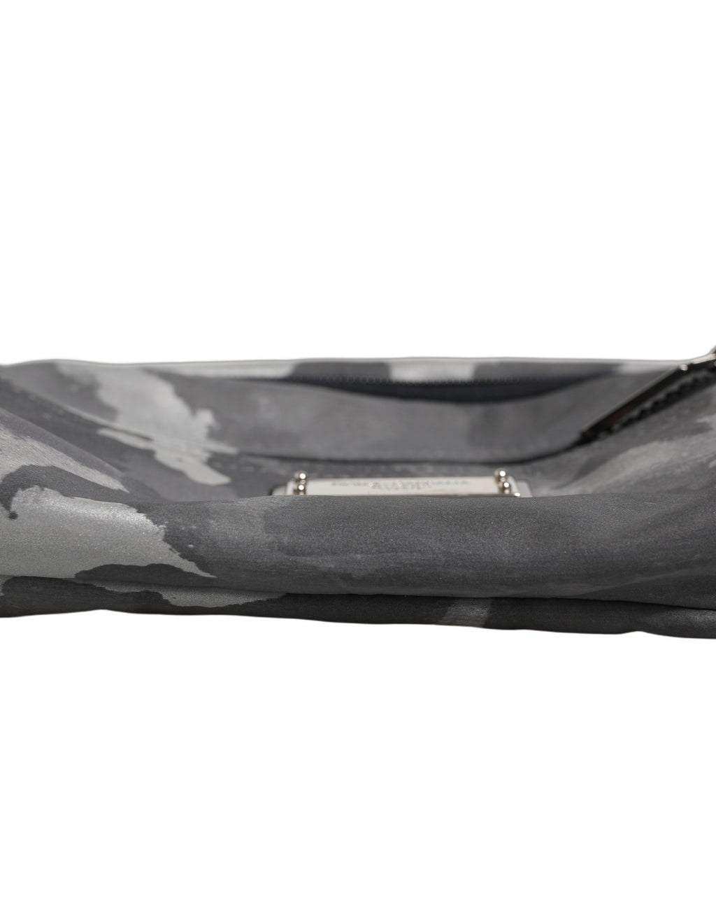 Black Nylon Brass Plate Camouflage Waist Fanny Pack Bag