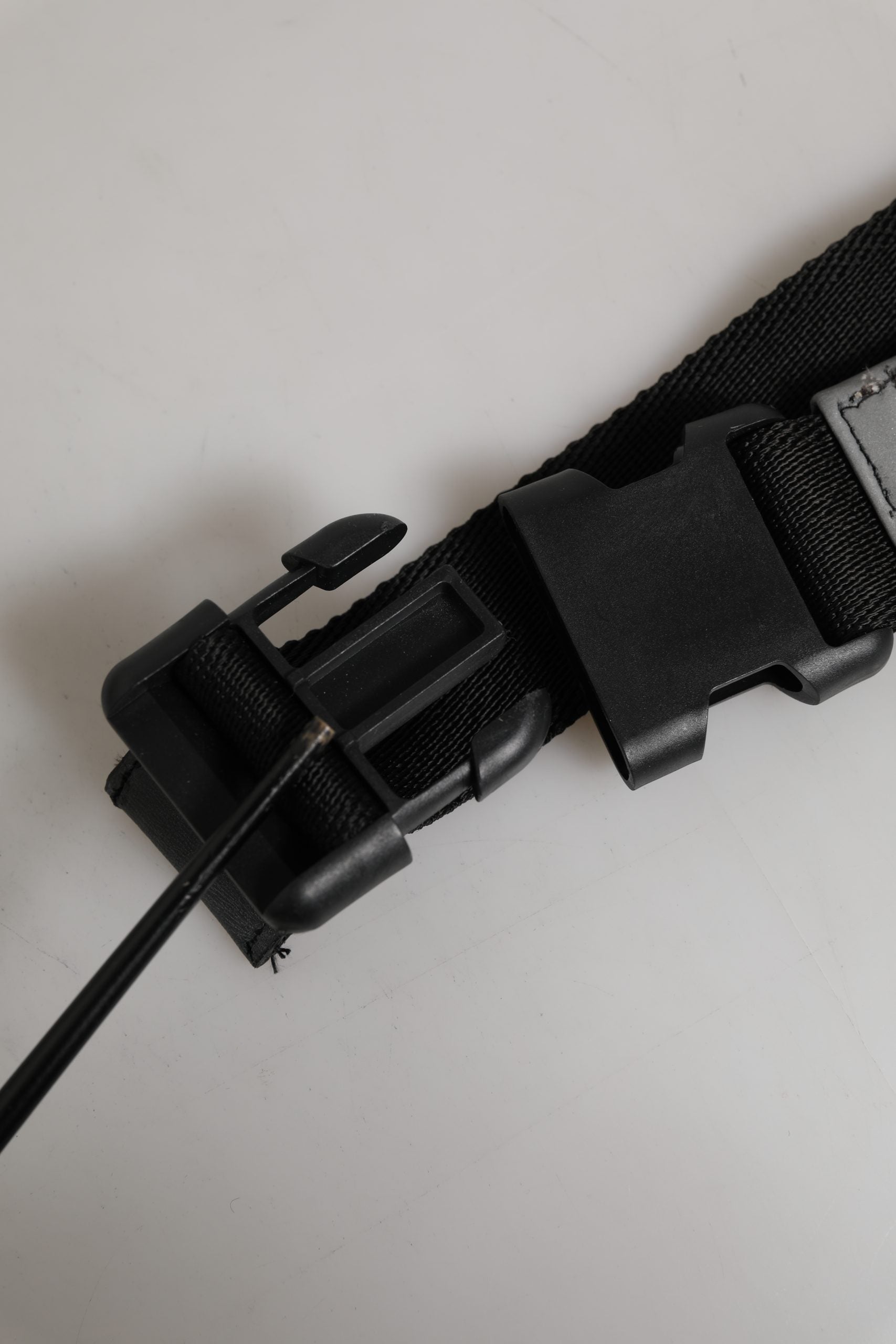 Black Nylon Brass Plate Camouflage Waist Fanny Pack Bag