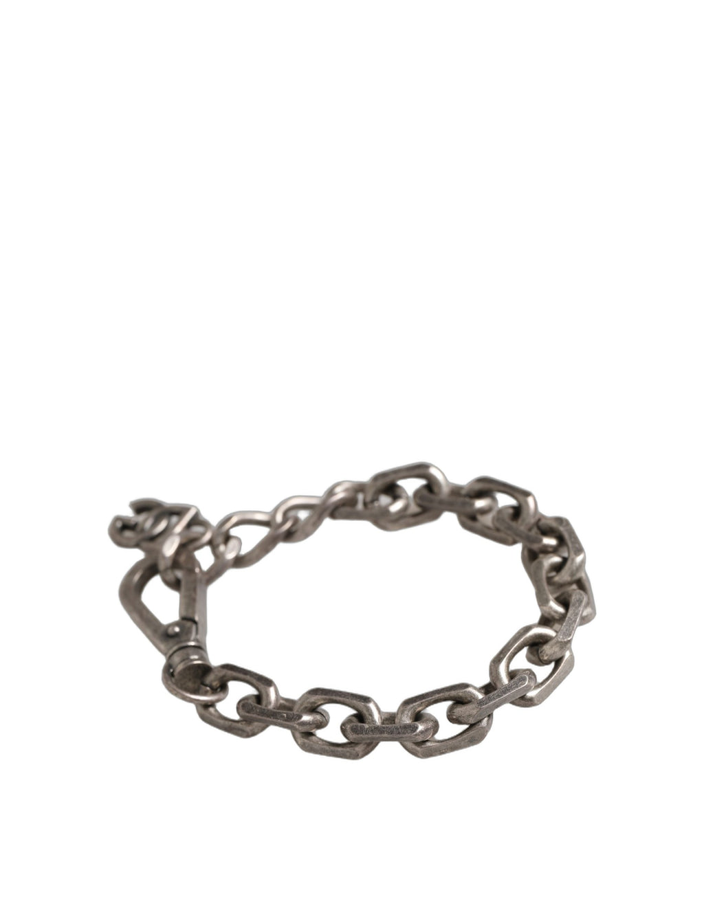 Silver Tone Heavy Chain Link Signature DG Logo Bracelet
